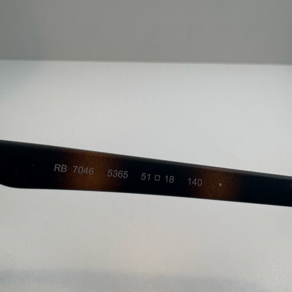FRAMES ONLY - RayBan RB7046 5365 Tortoise shell full rim eyeglasses 51•18•140 - Picture 11 of 15